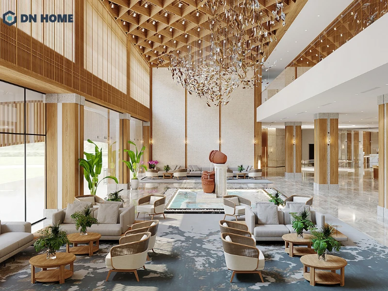 Không gian phòng chờ được thiết kế gọn gàng, tạo cảm giác dễ chịu cho khách hàng trong quá trình sử dụng dịch vụ