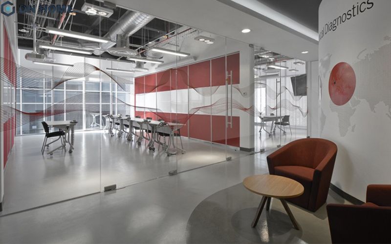 Nên ưu tiên sử dụng vật liệu kháng khuẩn, chống bám bẩn khi thiết kế văn phòng y khoa