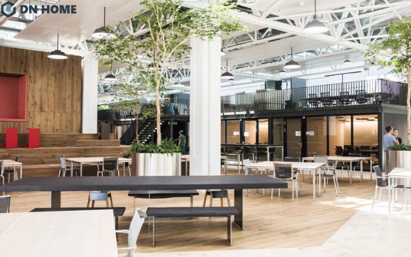 Văn phòng công nghệ y tế thiết kế linh hoạt giữa không gian đóng - mở