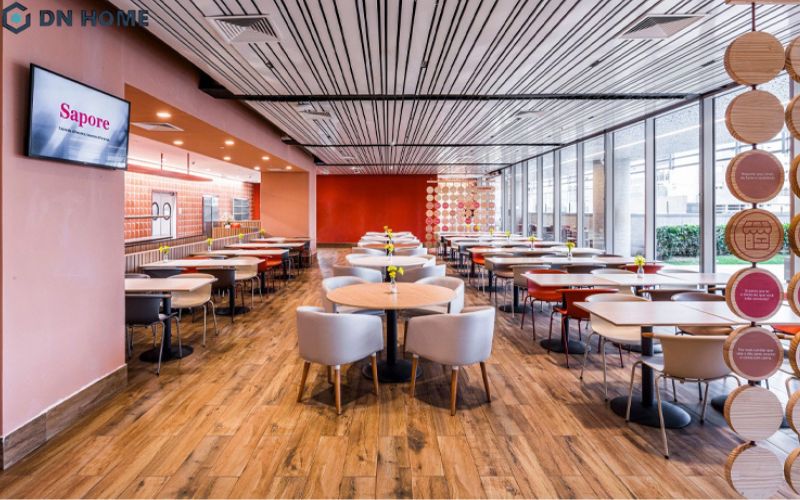 Không gian pantry, thư giãn cho nhân viên trong công ty trung tâm xét nghiệm