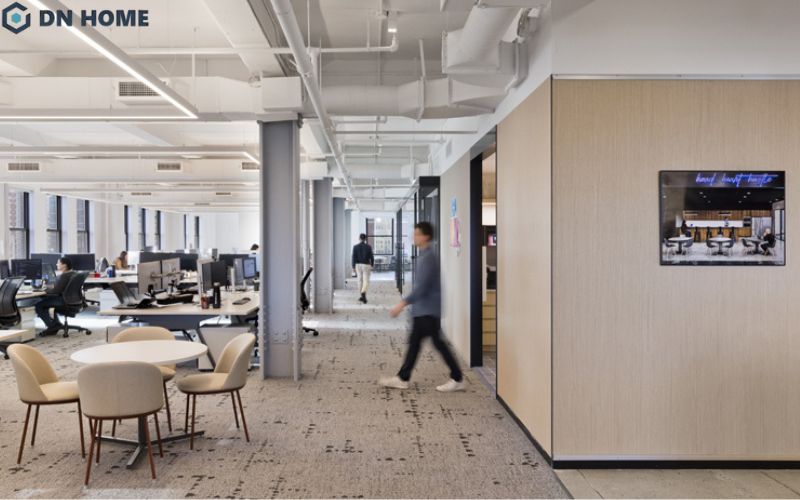 Việc phân chia không gian đóng - mở phù hợp là vô cùng quan trọng trong không gian văn phòng y tế