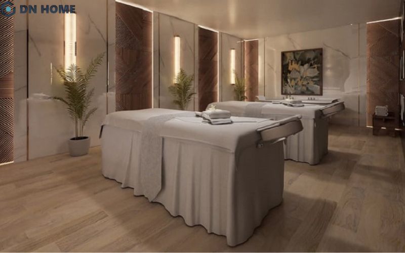 Đối với home spa, việc tối ưu diện tích và phân chia công năng hợp lý là vô cùng quan trọng