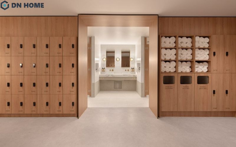 Khi thiết kế, chủ đầu tư cần tách biệt khu locker nam và nữ để đảm bảo sự kín đáo và thoải mái cho khách hàng