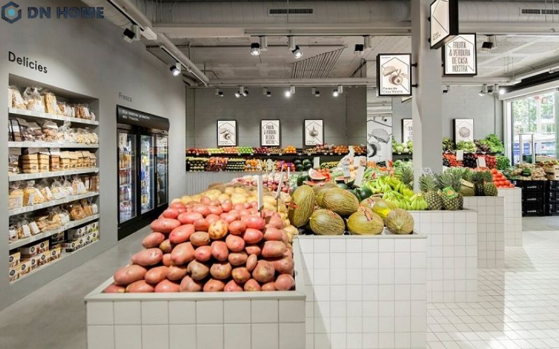 Thiết kế shop farm cũng cần chú trọng khâu lựa chọn vật liệu nhằm đáp ứng tốt yếu tố thẩm mỹ và dễ dàng hơn khi vận hành