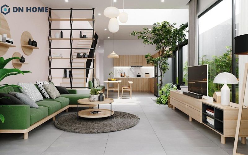 Tận dụng ánh sáng tự nhiên là nguyên tắc quan trọng đầu tiên khi ứng dụng phong cách thiết kế xanh