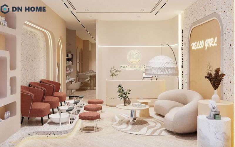 Thiết kế spa theo phong cách hiện đại được ưa chuộng nhờ khả năng tối ưu diện tích và công năng hiệu quả