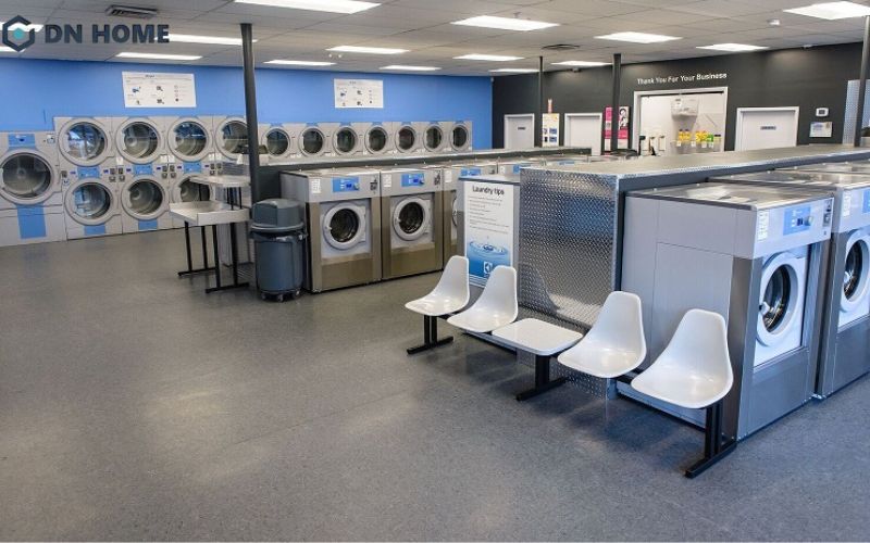 Cửa hàng giặt sấy được thiết kế bài bản sẽ tạo ấn tượng chuyên nghiệp trong mắt khách hàng