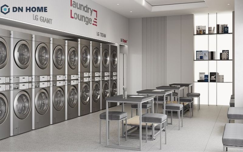 Sự sắp xếp khoa học, đồng bộ trong không gian tạo nên vẻ đẹp chuyên nghiệp, tăng thêm sự tin tưởng của khách hàng