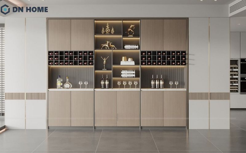 Lựa chọn vị trí đặt tủ rượu phù hợp nhằm giữ chất lượng và đảm bảo tính thẩm mỹ cho không gian