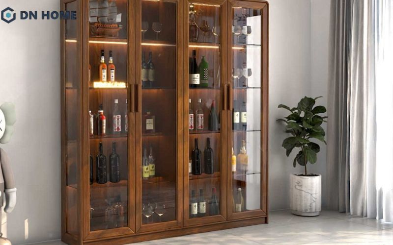 Sở hữu tủ đựng rượu được thiết kế cá nhân hoá giúp gia chủ dễ dàng tùy chỉnh công năng lưu trữ phù hợp theo nhu cầu sử dụng