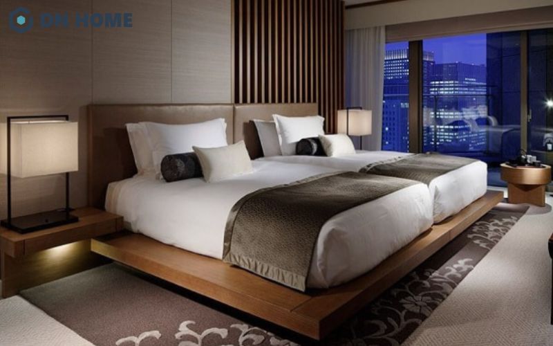 Không gian nghỉ ngơi được thiết kế tiện nghi, mang lại cảm giác thoải mái cho khách lưu trú