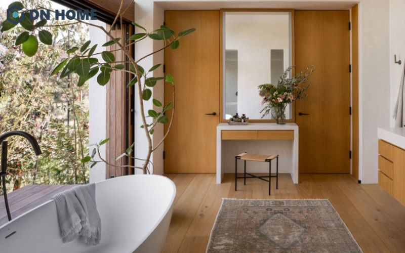 Phòng tắm WC Master trong khách sạn mini 5x20m với thiết bị vệ sinh hiện đại