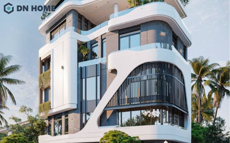 Chi phí xây dựng phần thô khách sạn mini 5x20m phụ thuộc vào vật liệu và quy mô công trình