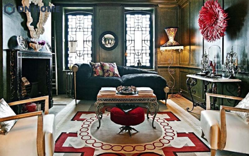 Eclectic Style có sự đa dạng trong vật liệu, màu sắc,... nhưng không lộn xộn