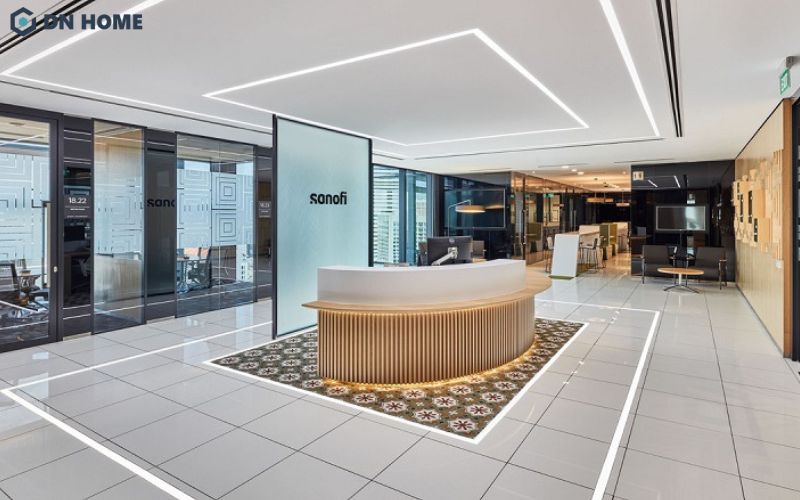 Thiết kế văn phòng công ty dược giúp gia tăng sự uy tín trong mắt khách hàng, đối tác