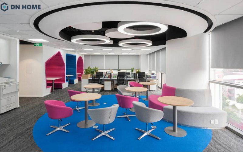 Thiết kế văn phòng công ty dược với phong cách tối giản, hiện đại