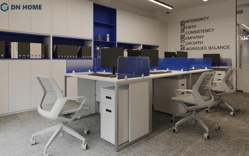 Thiết kế văn phòng công ty dược Medtech phòng ban khép kín, thuận tiện cho quá trình làm việc, trao đổi