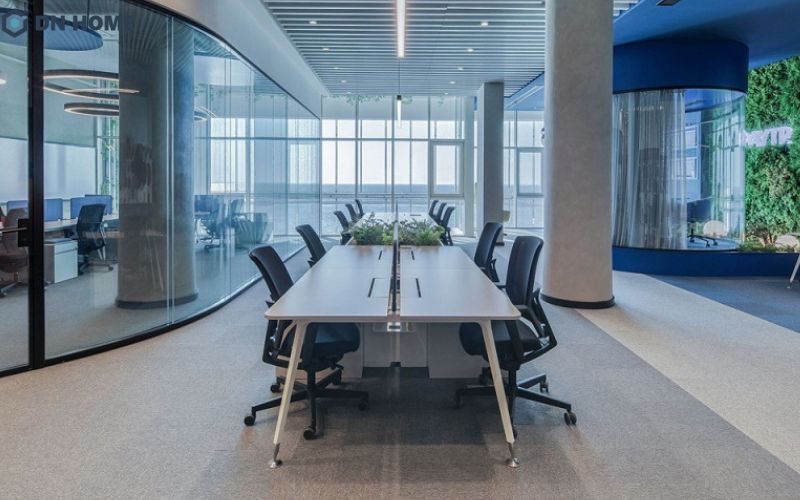 Những mảng xanh được lồng ghép khéo léo là điểm nhấn đặc trưng của các văn phòng Wellness