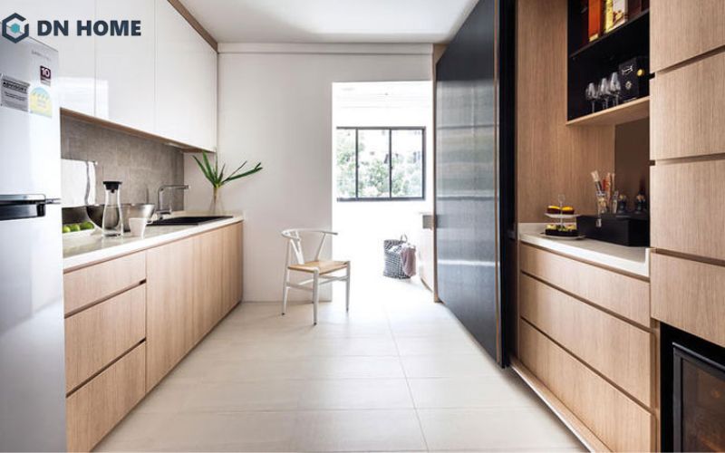 Giá thi công nội thất gỗ công nghiệp cũng phụ thuộc vào loại bề mặt phủ