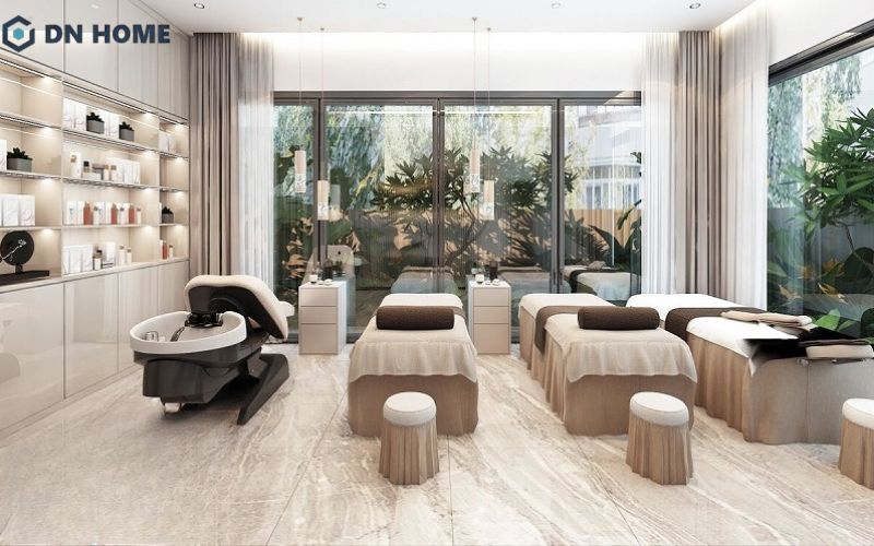 Thiết kế spa phong cách hiện đại phù hợp với nhiều nhóm khách hàng