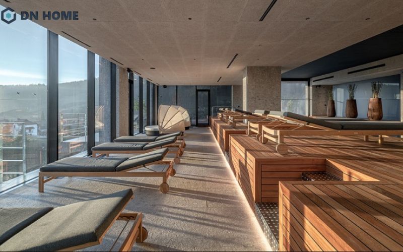 Spa phong cách hiện đại hướng đến sự thông thoáng cho không gian nhưng vẫn đảm bảo tính riêng tư cho khách hàng