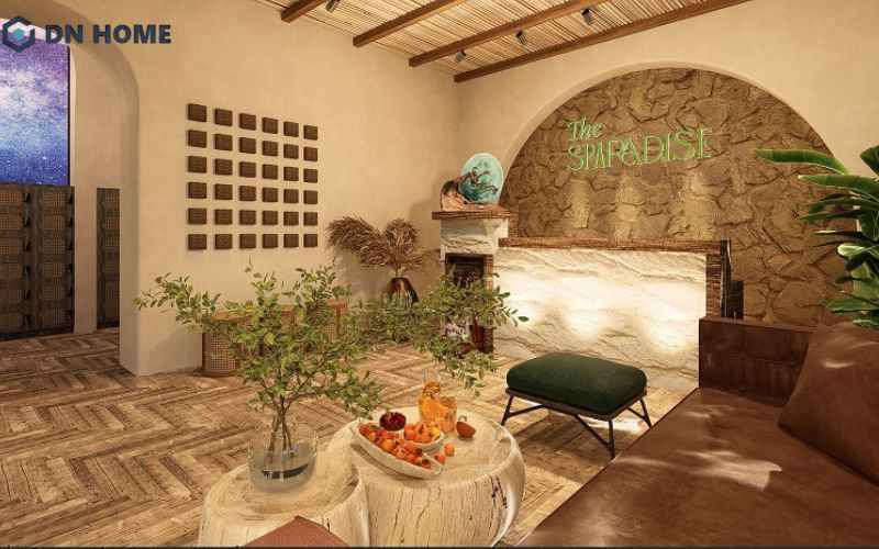 Thiết kế spa hiện đại kết hợp với thiên nhiên ngày càng được ưa chuộng bởi đem lại cảm giác thư giãn và gần gũi