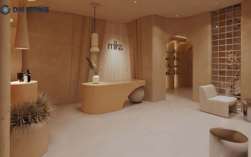 Bên trong được thiết kế đơn giản, hạn chế tối đa các chi tiết rườm rà để không gian thoáng đãng