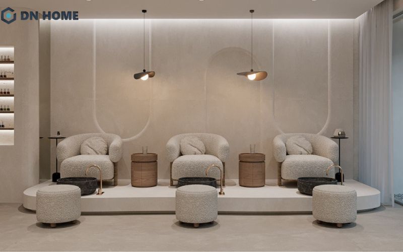 Tuy có không gian hạn chế, nhưng nếu được bố trí hợp lý spa vẫn có thể thu hút đông đảo khách hàng