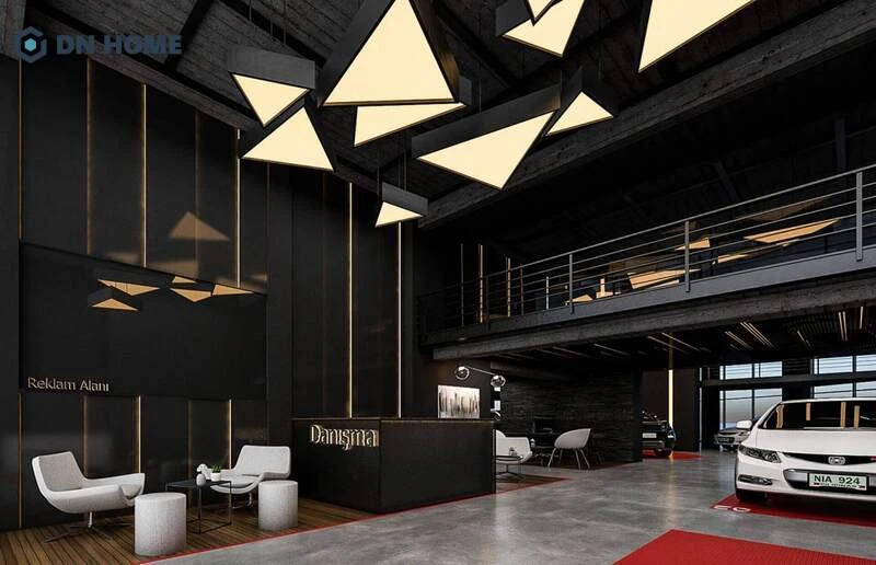 Thiết kế showroom ô tô theo phong cách sang trọng