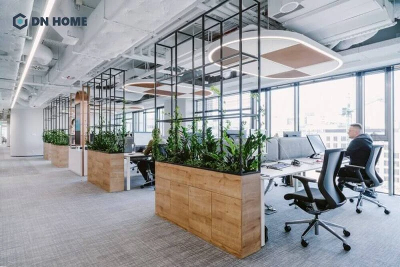 Thiết kế showroom văn phòng theo phong cách mở
