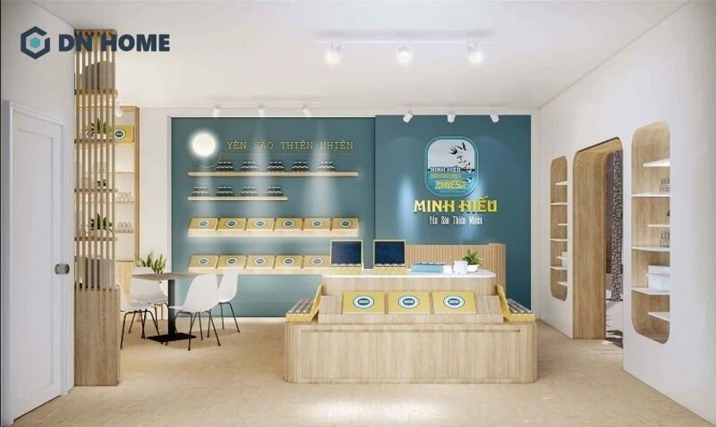 Thiết kế kệ tủ âm tường cùng nội thất gỗ hiện đại