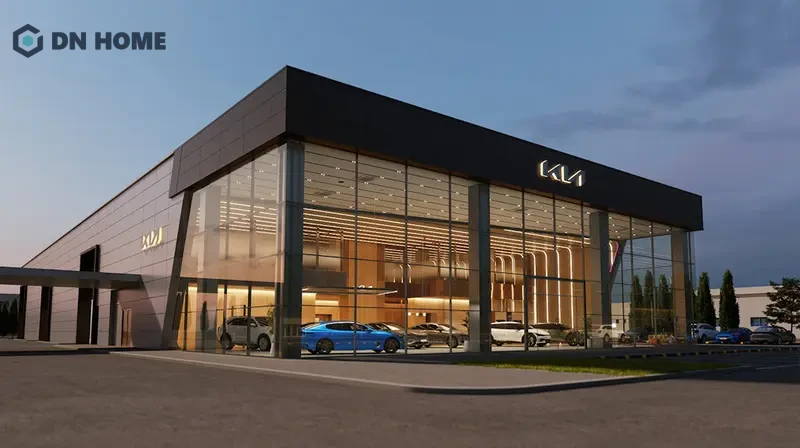 Lựa chọn vật liệu kính ở mặt tiền giúp thu hút sự chú ý của khách hàng tiềm năng hiệu quả