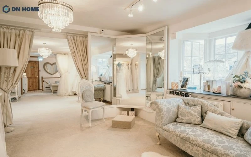 Thiết kế studio áo cưới giúp tạo ấn tượng tốt với khách hàng khi ghé thăm