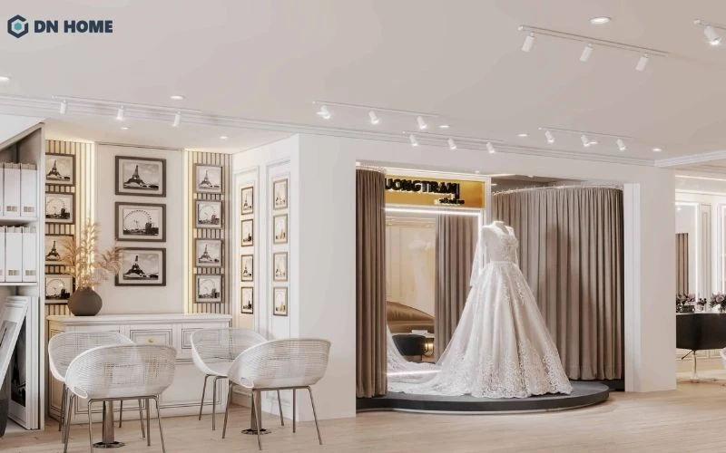 Thiết kế showroom váy cưới đẹp giúp nâng cao trải nghiệm mua sắm của khách hàng