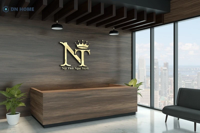 Biển hiệu inox chữ nổi với thiết kế đẹp mắt, tạo sự chuyên nghiệp cho thương hiệu