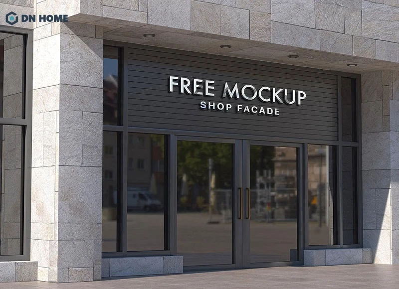 Biển hiệu inox chữ nổi thiết kế đơn giản