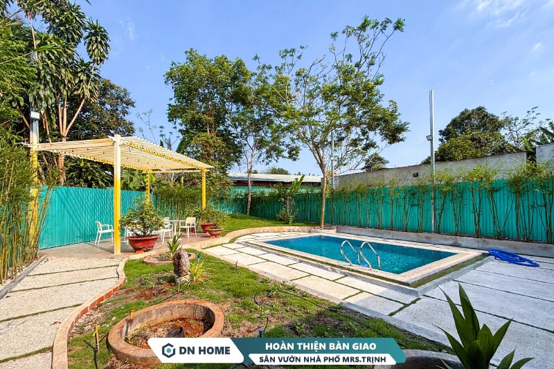 DN HOME chính thức bàn giao dự án sân vườn và hồ bơi cho chủ đầu tư Mrs.Trịnh sau khi kiểm tra, nghiệm thu kỹ lưỡng