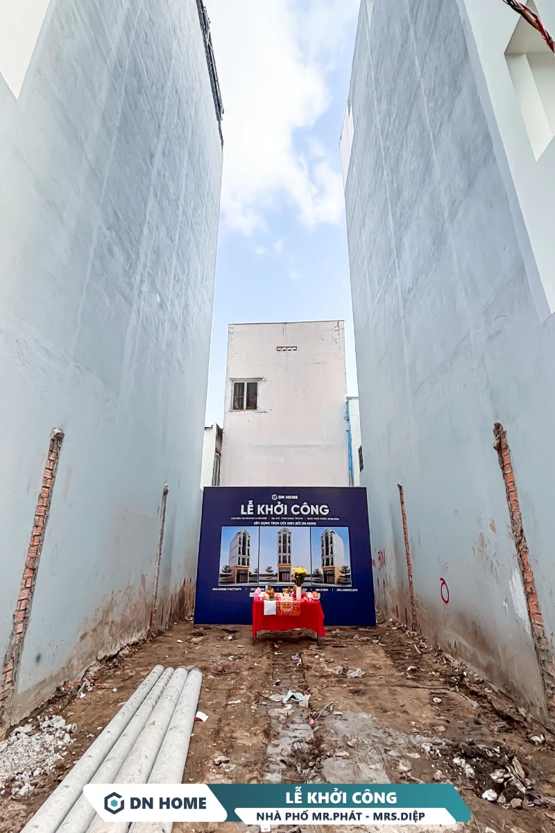 Sau buổi lễ khởi công, DN HOME nhanh chóng triển khai quá trình thi công móng