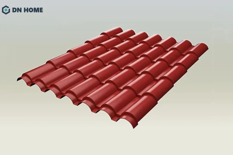 Tôn lạnh giả tôn ngói được đánh giá cao về tính thẩm mỹ, thường được sử dụng cho nhà phố hoặc biệt thự