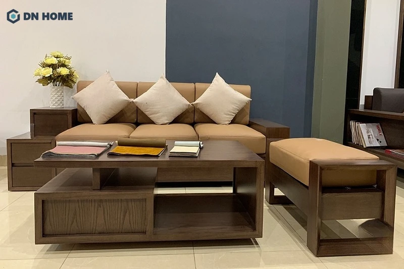 Mẫu bàn ghế gỗ thiết kế đơn giản, đa năng