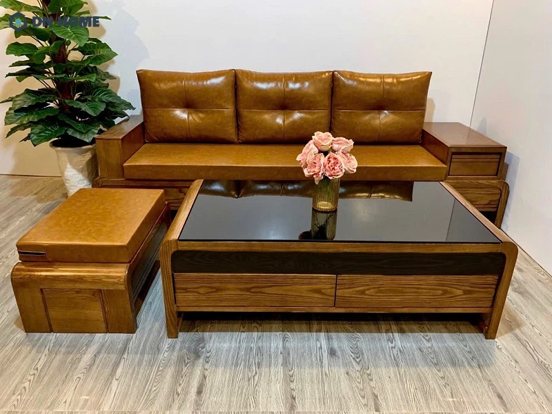 Màu sắc và chất liệu phù hợp sẽ giúp bộ bàn ghế trông hài hoà, đồng nhất với không gian phòng khách