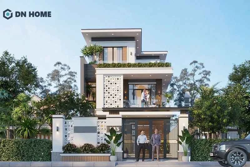 Sử dụng cửa kính lớn và lam tránh nắng nhằm tối ưu hoá ánh sáng tự nhiên