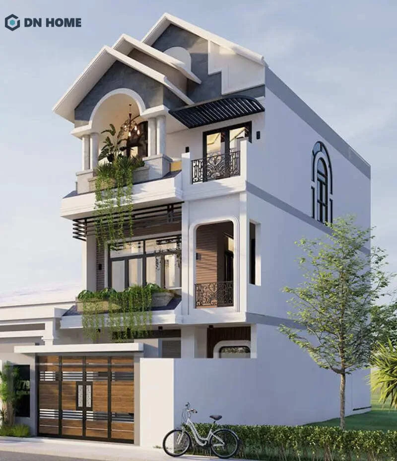 Nhà phố 1 trệt 2 lầu mái thái