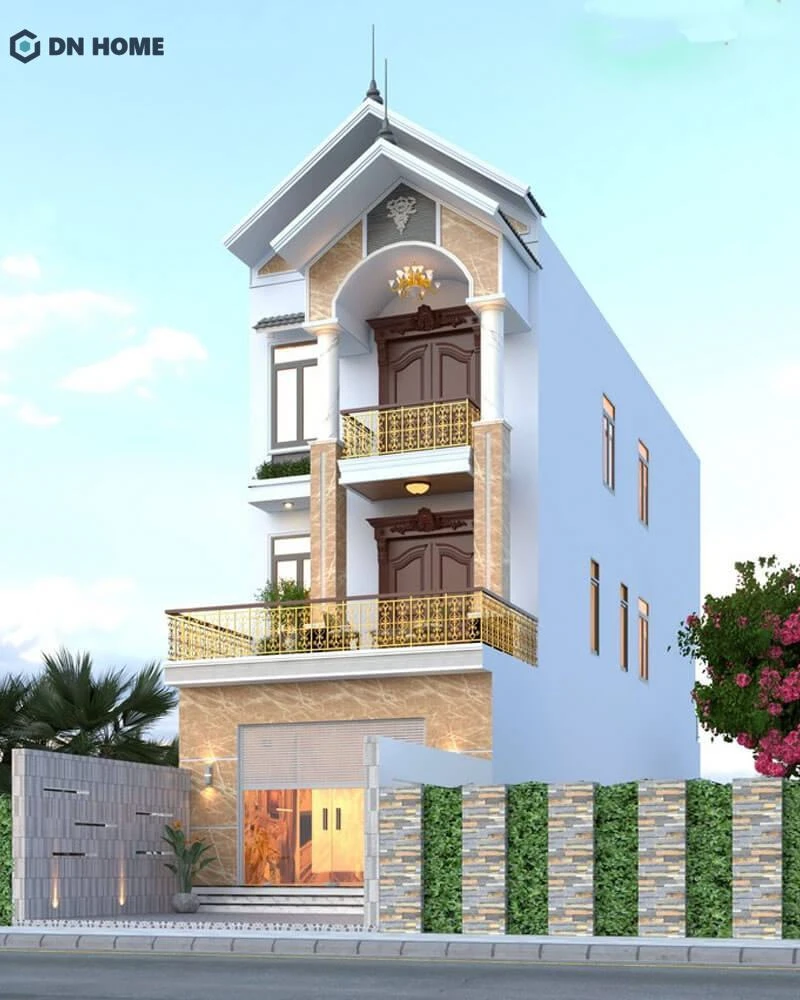 Công trình nhà ở kết hợp giữa nét truyền thống và phong cách hiện đại