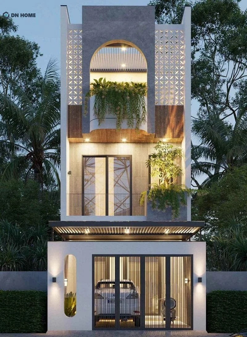 Áp dụng đồng bộ các tiêu chuẩn thiết kế nhà 1 trệt 2 lầu giúp công trình đạt sự cân bằng hoàn hảo giữa thẩm mỹ và công năng