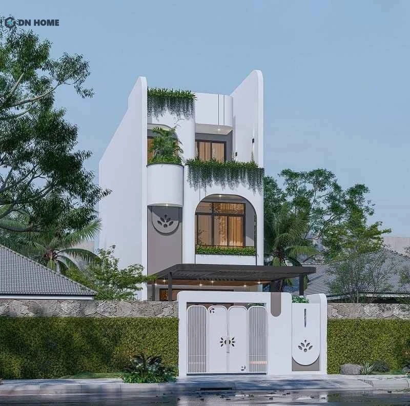 Mẫu nhà 1 trệt 2 lầu chú trọng vào thiết kế đơn giản, là chìa khóa tạo nên không gian sống đẳng cấp