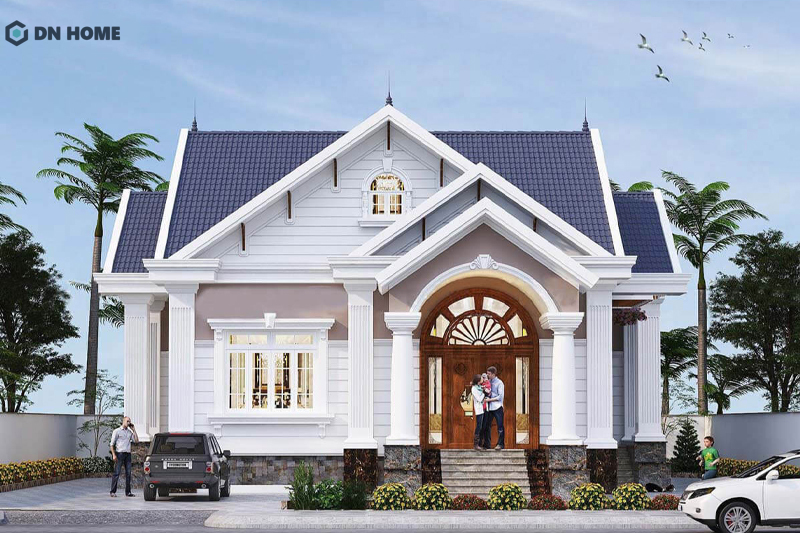 Nhà cấp 4 có gác lửng 5x20 2 phòng ngủ và 1 phòng thờ là mẫu nhà phổ biến hiện nay