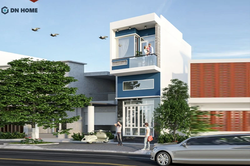 Nhà 2 tầng 1 lửng giúp mở rộng thêm công năng sử dụng mà không cần tốn kém nhiều chi phí xây dựng