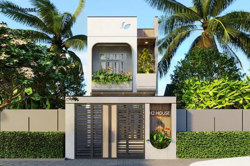 Nhà diện tích 5x15m 1 trệt 1 lầu phù hợp với những khu vực có quỹ đất khiêm tốn như thành thị