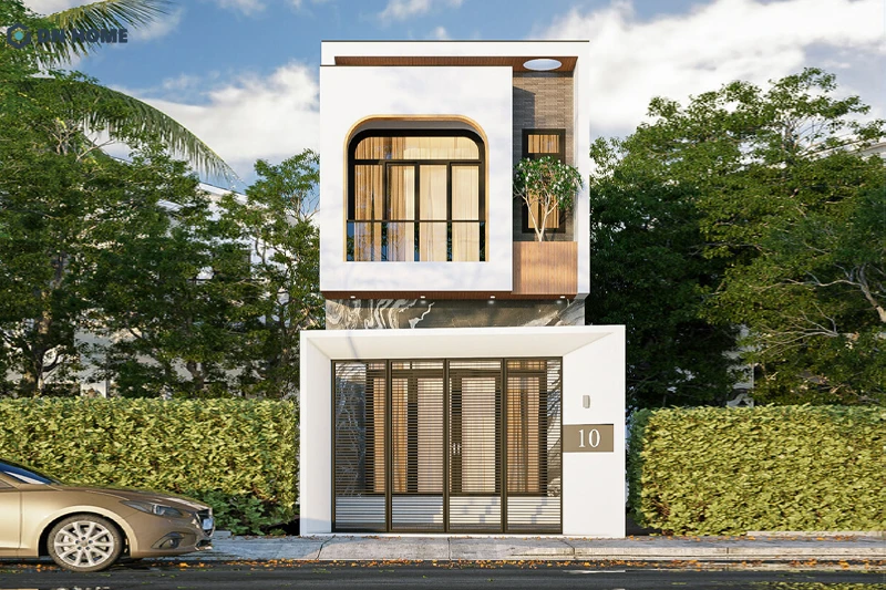 Mẫu nhà giá 700 triệu 1 trệt 1 tầng được thiết kế theo phong cách hiện đại